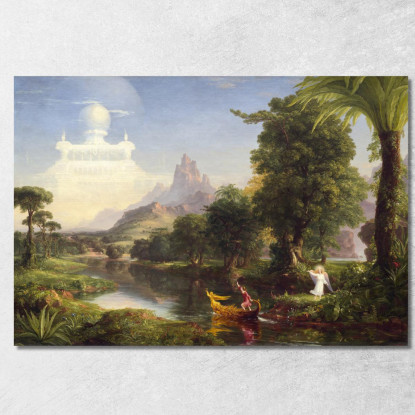 Il Viaggio Della Vita: Giovinezza Thomas Cole tcl51 quadro stampato su tela