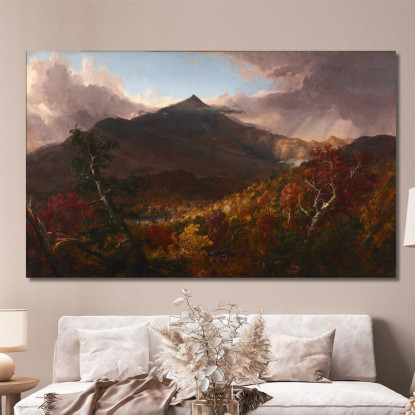 Veduta Del Monte Schroon Contea Di Essex New York Dopo Una Tempesta 2 Thomas Cole tcl55 quadro stampato su tela