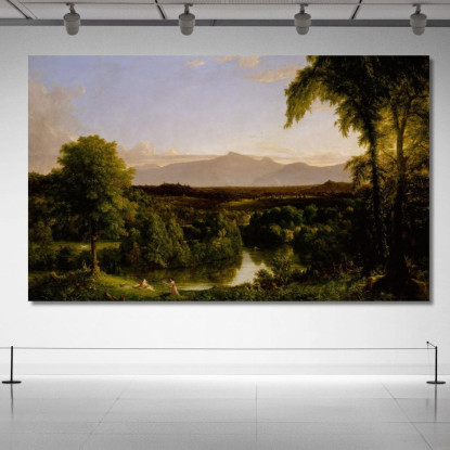 Veduta Sui Catskill: Inizio Autunno Thomas Cole tcl56 quadro stampato su tela