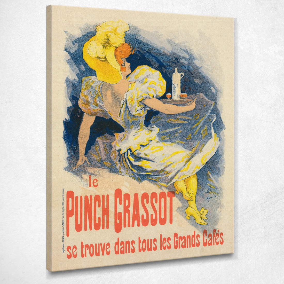 Pugno Grasso Jules Chéret jch97 quadro stampato su tela Pugno Grasso Jules Chéret jch97 quadro stampato su tela