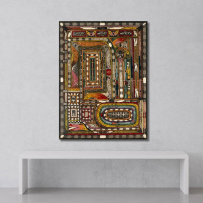 Hasli - Thal Nell’Oberland Bernese Adolf Wölfli awl20 quadro stampato su tela