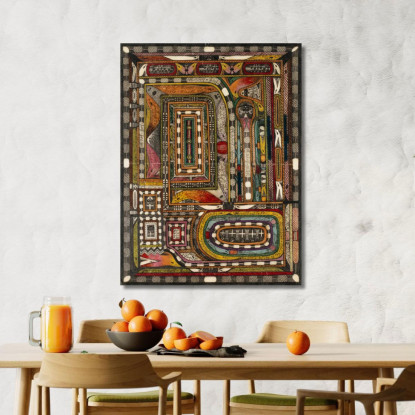 Hasli - Thal Nell’Oberland Bernese Adolf Wölfli awl20 quadro stampato su tela