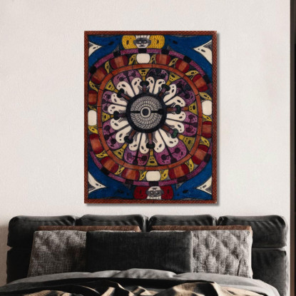 Sala Del Consiglio Di Skt. Adolf Presso Berna Adolf Wölfli awl35 quadro stampato su tela