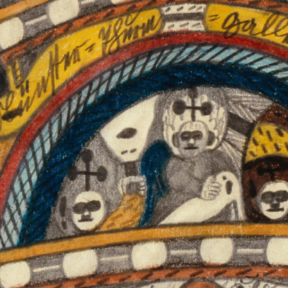 Cattedrale Di San Vincenzo A Berna Adolf Wölfli awl41 quadro stampato su tela