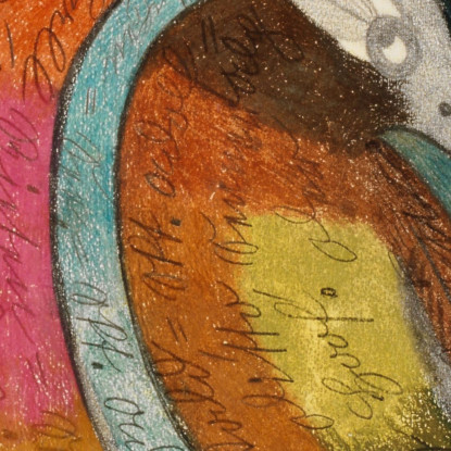 Sala Della Foresta Di Abeti Nella Città Gigante Sul Lago Haxen Adolf Wölfli awl43 quadro stampato su tela
