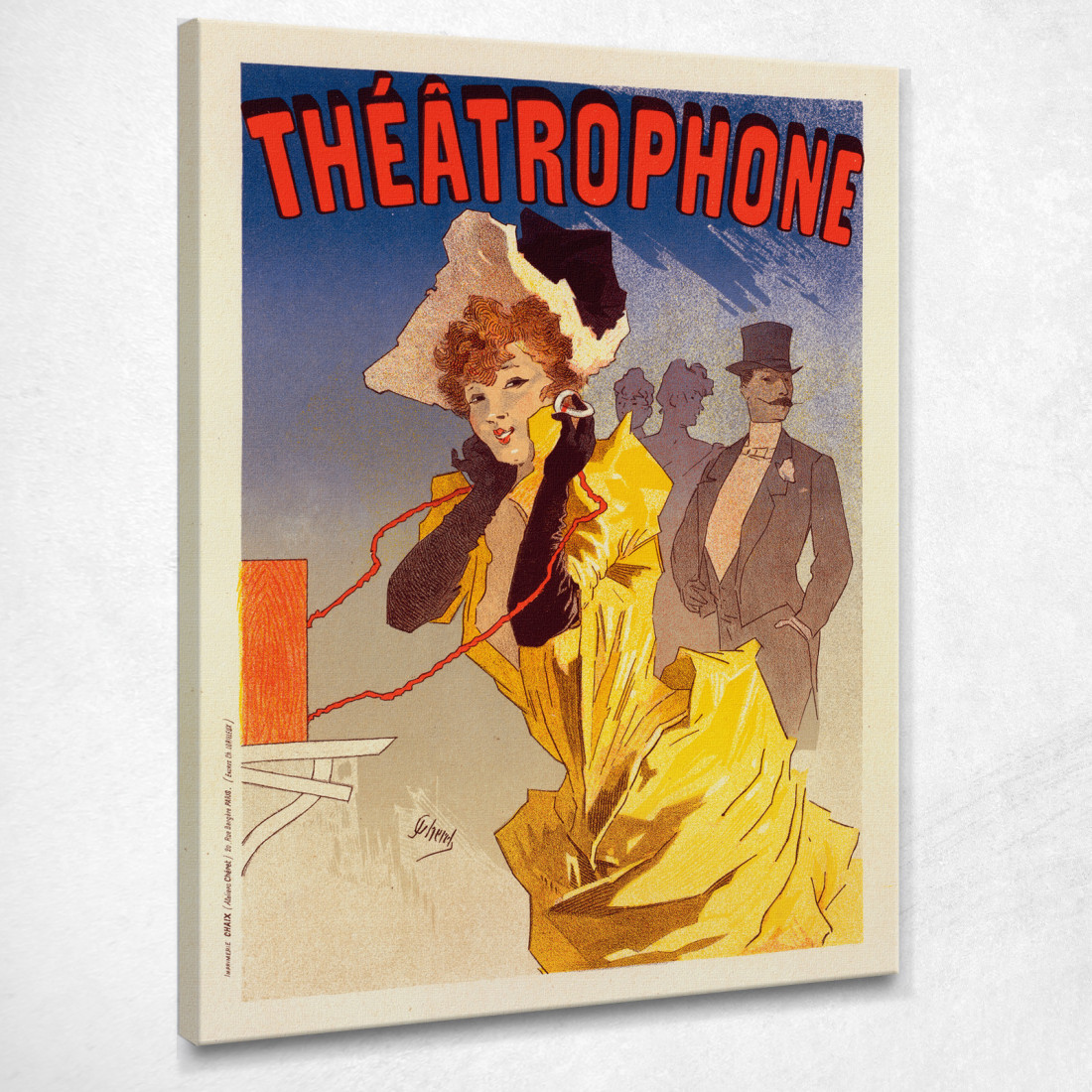Teatrotrofono Jules Chéret jch111 quadro stampato su tela Teatrotrofono Jules Chéret jch111 quadro stampato su tela