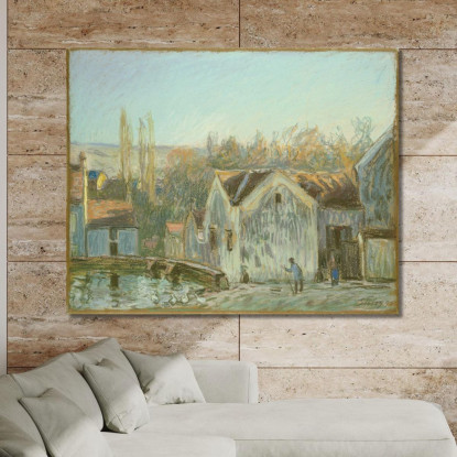 Un Angolo Di Moret-Sur-Loing Alfred Sisley asi1 quadro stampato su tela