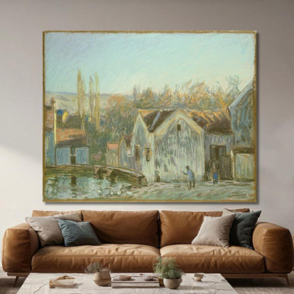 Un Angolo Di Moret-Sur-Loing Alfred Sisley asi1 quadro stampato su tela