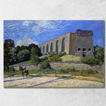 Acquedotto A Marly Alfred Sisley asi4 quadro stampato su tela