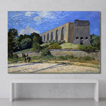 Acquedotto A Marly Alfred Sisley asi4 quadro stampato su tela