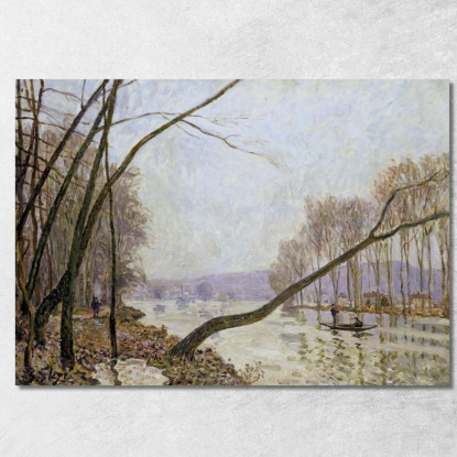 Riva Della Senna In Autunno Alfred Sisley asi5 quadro stampato su tela