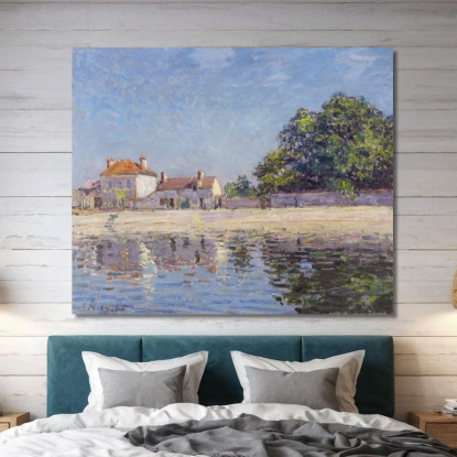 Bordi Del Loing Saint-Mammès – Il Fiume Loing A Saint-Mammès Alfred Sisley asi9 quadro stampato su tela