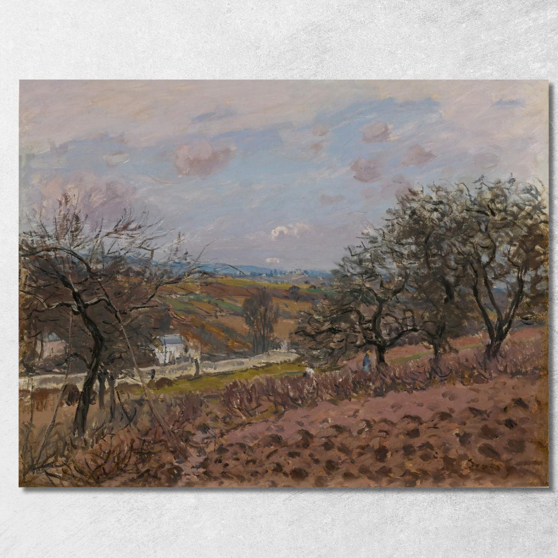 Bougival Alfred Sisley asi10 quadro stampato su tela