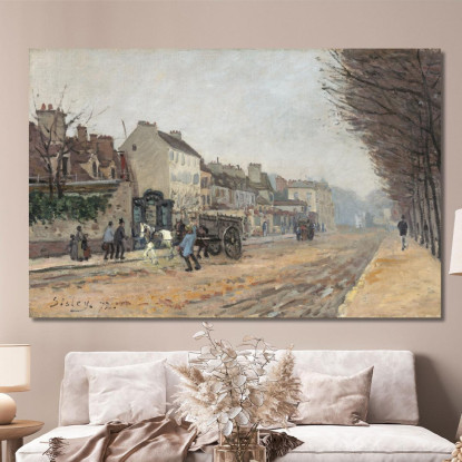 Boulevard Héloïse Alfred Sisley asi11 quadro stampato su tela