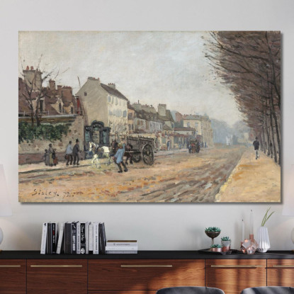 Boulevard Héloïse Alfred Sisley asi11 quadro stampato su tela