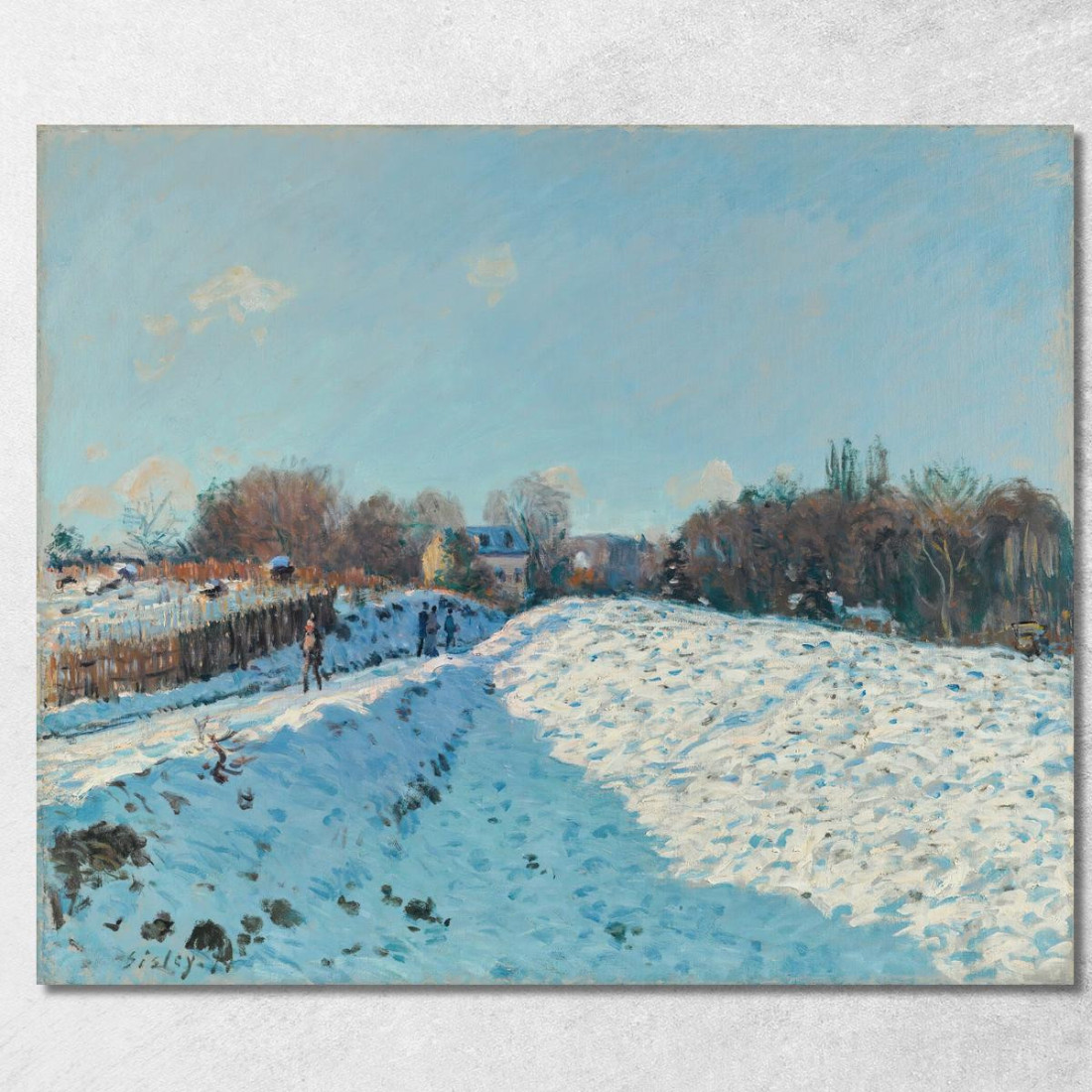 Effetto Di Neve A Louveciennes 2 Alfred Sisley asi15 quadro stampato su tela