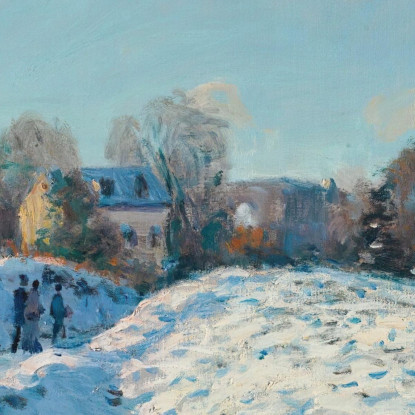 Effetto Di Neve A Louveciennes 2 Alfred Sisley asi15 quadro stampato su tela