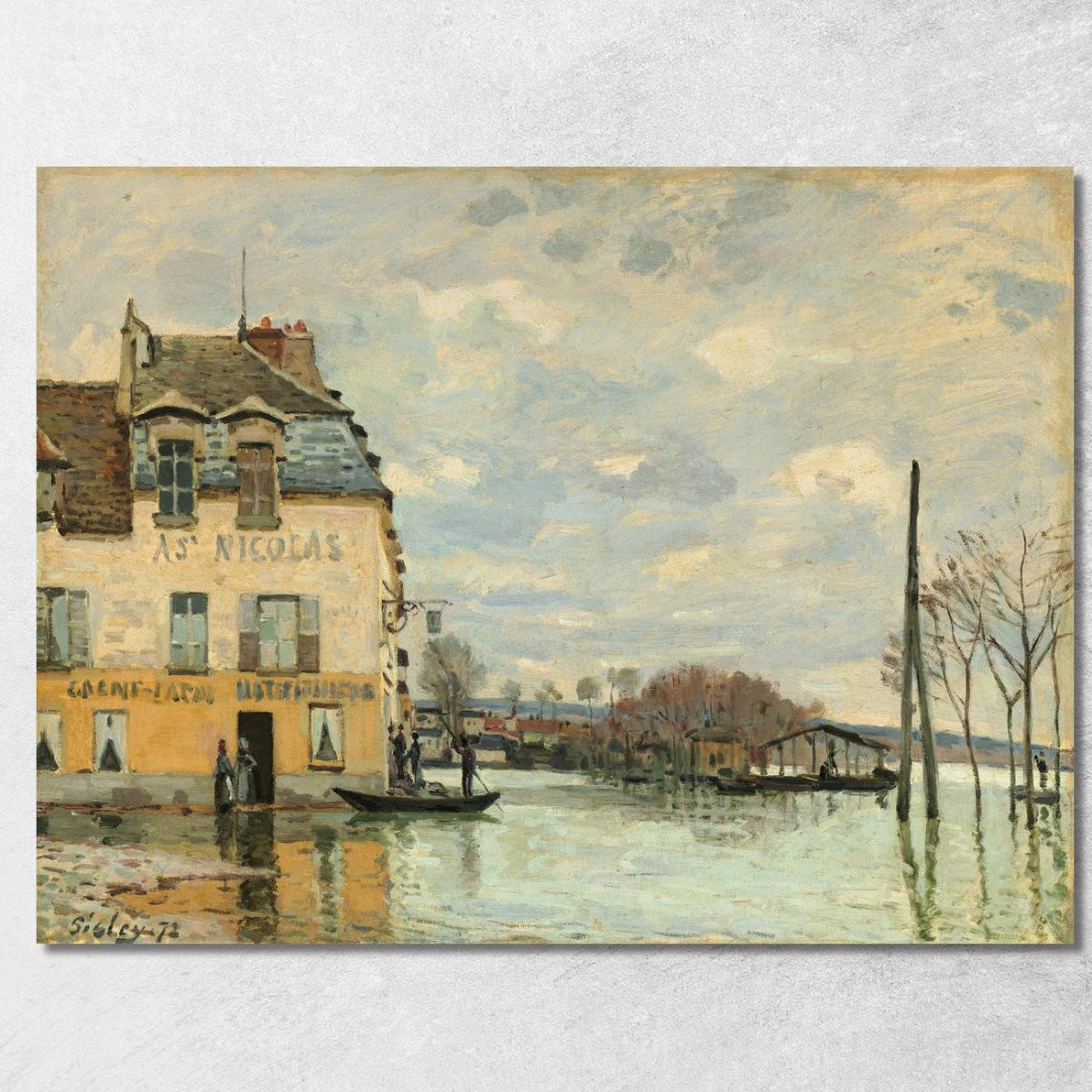 Inondazione A Port-Marly Alfred Sisley asi18 quadro stampato su tela