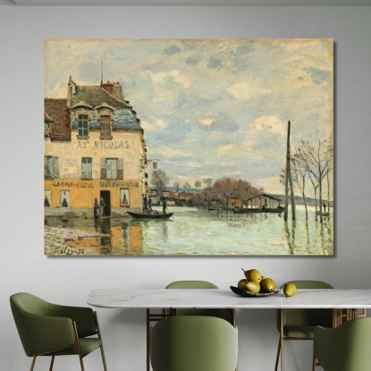 Inondazione A Port-Marly Alfred Sisley asi18 quadro stampato su tela