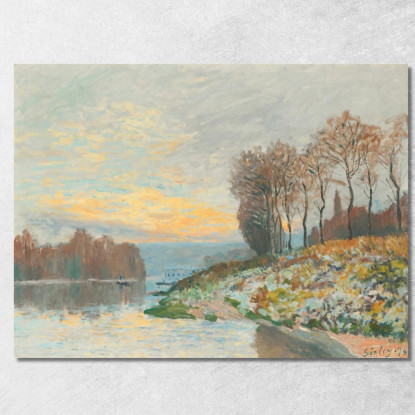 La Senna Vicino A Bougival Alfred Sisley asi30 quadro stampato su tela