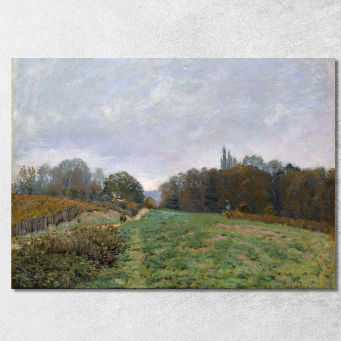 Paesaggio A Louveciennes Alfred Sisley asi37 quadro stampato su tela