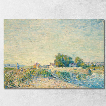 La Diga Del Canale Del Loing A Saint-Mammès Alfred Sisley asi39 quadro stampato su tela