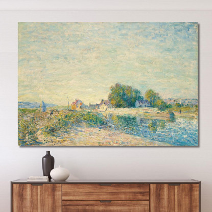 La Diga Del Canale Del Loing A Saint-Mammès Alfred Sisley asi39 quadro stampato su tela