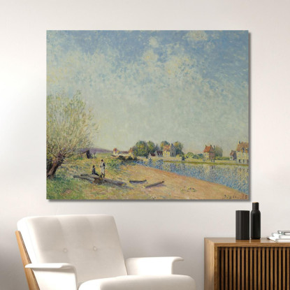 Il Canale Del Loing A Saint-Mammès Alfred Sisley asi40 quadro stampato su tela