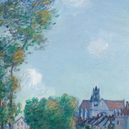 Il Loing A Moret In Estate Alfred Sisley asi42 quadro stampato su tela