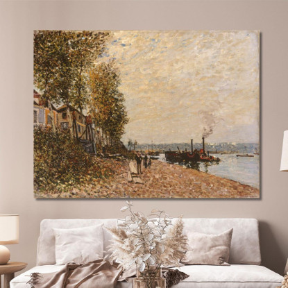 Il Rimorchiatore "Le Loing" A Saint-Mammès Alfred Sisley asi47 quadro stampato su tela