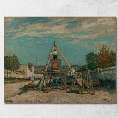 I Segatori Di Lungo Alfred Sisley asi51 quadro stampato su tela