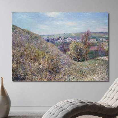 Sulle Colline Di Moret In Una Mattina Di Primavera Alfred Sisley asi61 quadro stampato su tela