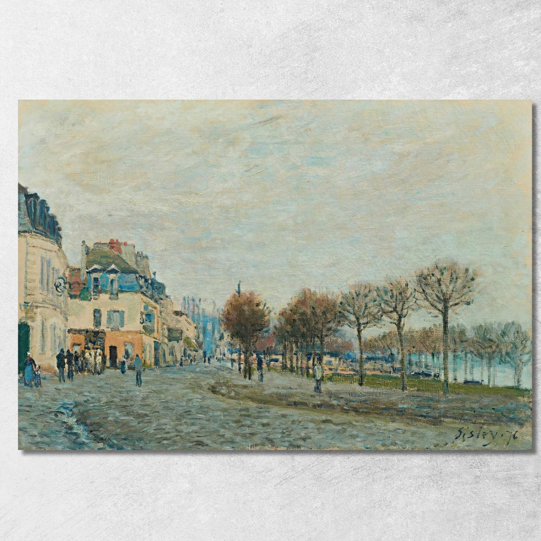 Port-Marly Prima Dell'Inondazione Alfred Sisley asi64 quadro stampato su tela