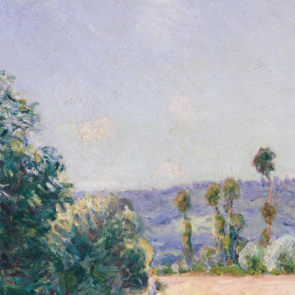 Prati Di Sahurs Al Sole Del Mattino Alfred Sisley asi68 quadro stampato su tela