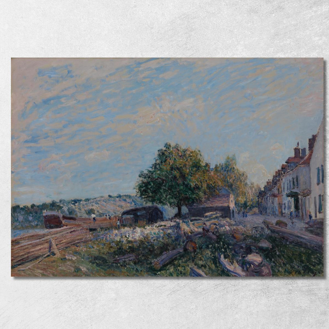 Saint-Mammès - Mattina Alfred Sisley asi69 quadro stampato su tela