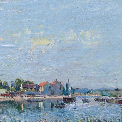 Saint-Mammès Al Mattino Alfred Sisley asi71 quadro stampato su tela