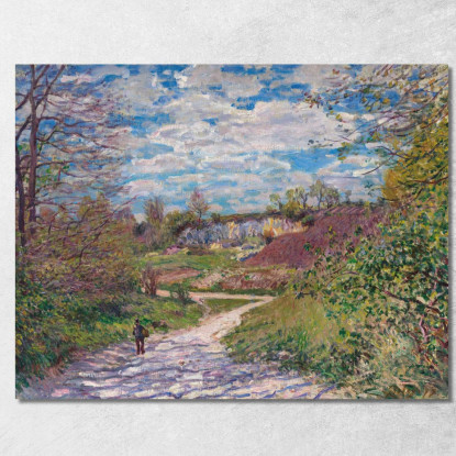 Sole D'Inverno A Veneux-Nadon Alfred Sisley asi75 quadro stampato su tela