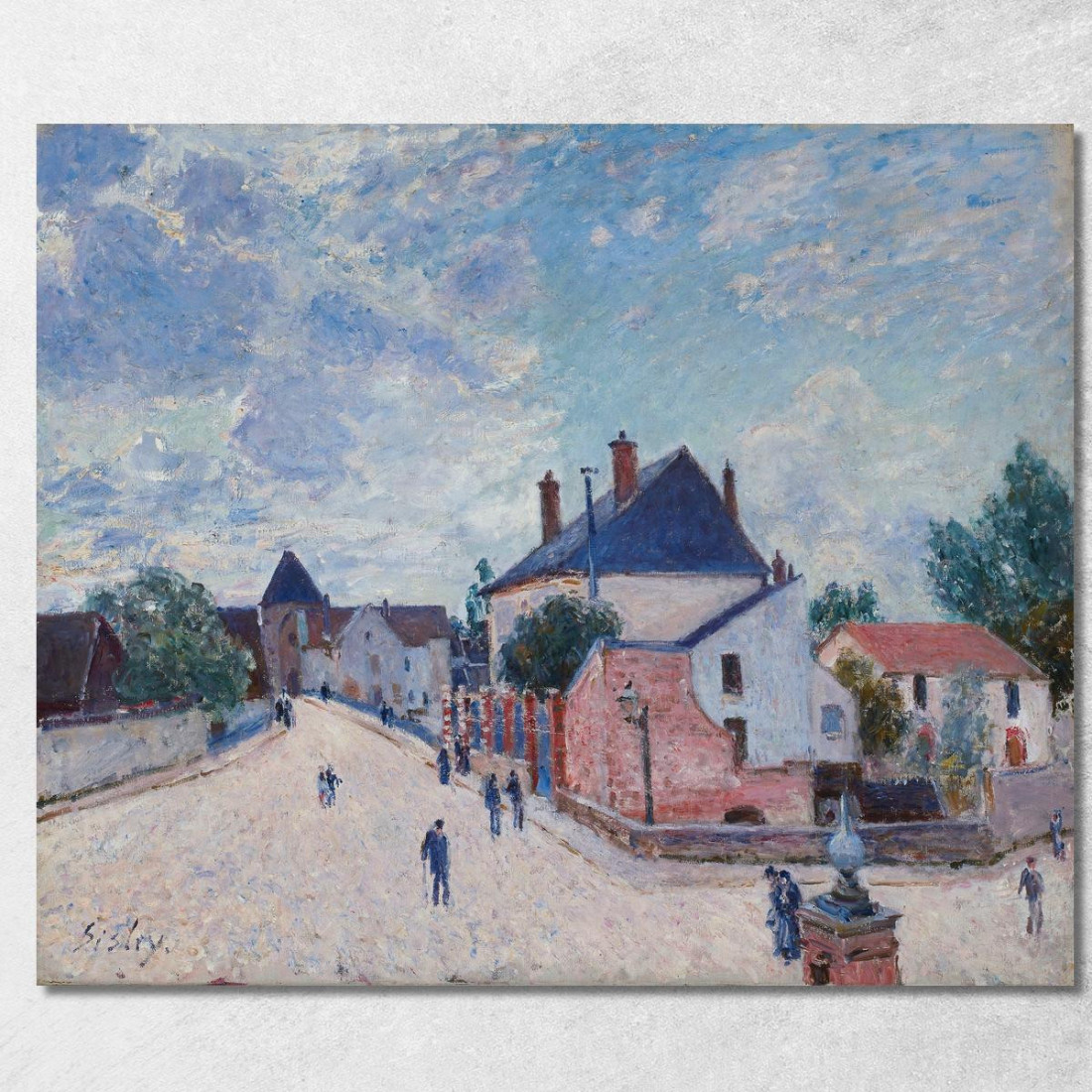 Strada A Moret Alfred Sisley asi76 quadro stampato su tela