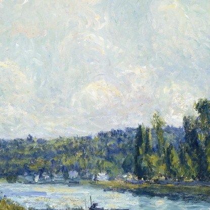 Le Rive Dell'Oise Alfred Sisley asi77 quadro stampato su tela