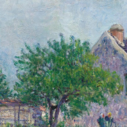 Vecchia Casetta Dal Tetto Di Paglia A Les Sablons Alfred Sisley asi91 quadro stampato su tela