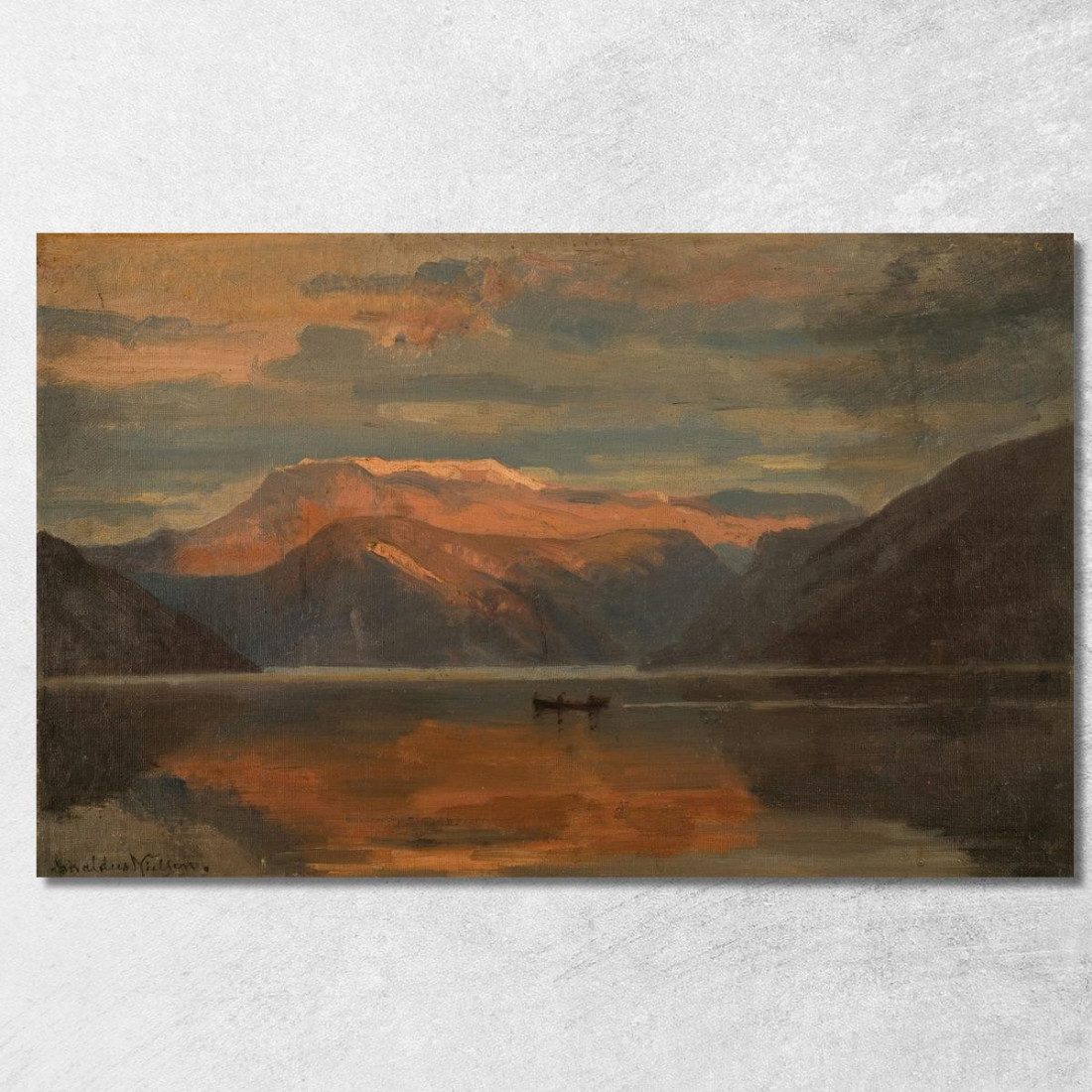 Da Balestrand 2 Amaldus Nielsen ani50 quadro stampato su tela Da Balestrand 2 Amaldus Nielsen ani50 quadro stampato su tela
