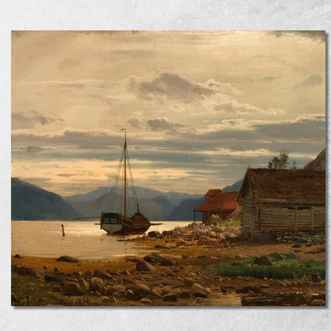 Da Balestrand Amaldus Nielsen ani51 quadro stampato su tela