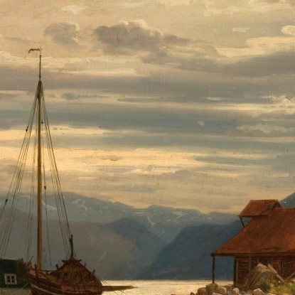 Da Balestrand Amaldus Nielsen ani51 quadro stampato su tela