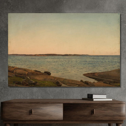 Da Beiningen Skudesnes Amaldus Nielsen ani52 quadro stampato su tela