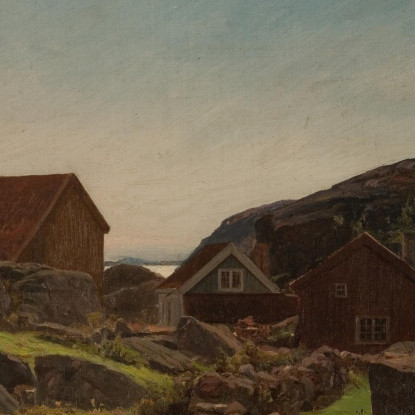 Da Ny-Hellesund Amaldus Nielsen ani86 quadro stampato su tela