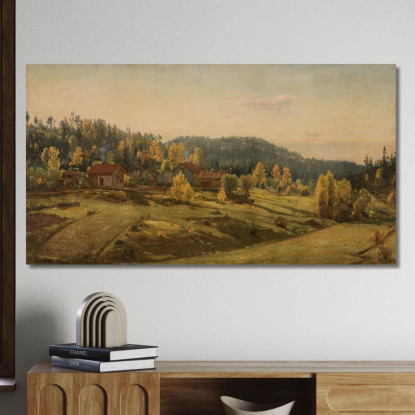 Autunno A Porsgrunn Amaldus Nielsen ani137 quadro stampato su tela