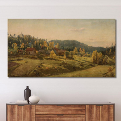 Autunno A Porsgrunn Amaldus Nielsen ani137 quadro stampato su tela
