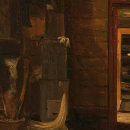 Interno Da Haslemo Setesdal Amaldus Nielsen ani144 quadro stampato su tela