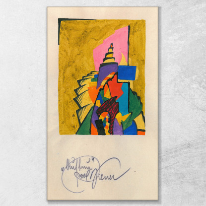 Costruzione Karl Wiener kwn28 quadro stampato su tela