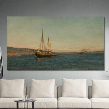 Pescatori Svedesi Hvaler Amaldus Nielsen ani223 quadro stampato su tela